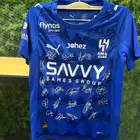 تيشرت نادي الهلال الجديد عليها توقيع اللاعبين خامه قماش درجة