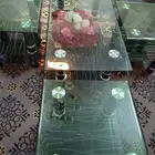طاولة خدمة زجاج