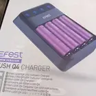 شاحن بطاريات Efest LUSH Q4 شاحن بطاريات