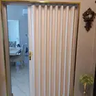 ابواب اكورديون بلاستيك وجلد سحاب
