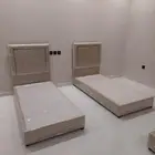 سرير خشب ديكور 90 190 جديدة