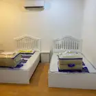 سرير خشب نفر ونص مقاس 190   120 سم جديد