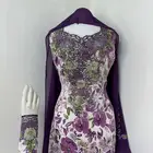 مخاوير قطع غير مخيطة تطريز على الصدر والاكمام