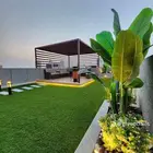 تنسيق حدائق جازان   جلسات خارجية   عشب صناعي وطبيعي   شلا