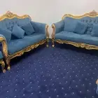 كنب تفصال 4 قطع كبيره و4 قطع صغيره شبه جديد