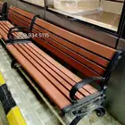 مقعد حديقة خارجي مع مسند ظهر مقعد مريح  مقعد مصمم هندسي ا