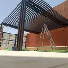 حداد مظلات سواتر مشغولات حديديه تراثيات مضلات وسواتر شينكو