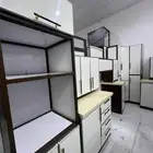 دولاب مطبخ للبيع مستعمل مجدد نظيف شيبه جديد 8 متر رخام صناعي