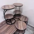 طقم طاولات خدمه شبه جديد استخدام نظيف