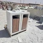 زينة حدائق كراسي أحواض زراعية سلات قمامة