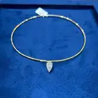 تشوكر ذهب بفص الماس زراعي