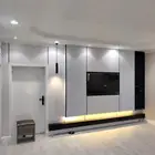 ديكور شاشه مخفيه مع الاضاءه تعطي بيتك جمال