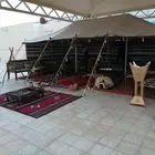 تاجير اخيام وبيوت شعر وقهوجيه وعقود نور وشبك وكراسي وطولات