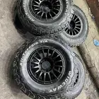 جنوط ميثود 6 مسمار مع كفرات نص حجري ودواي مقاس 17