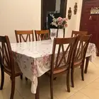 طاوله سفره 6 كراسي نظيفه ماليزي