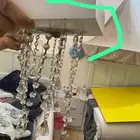 تحف وطاوله طعام جديد ونجف تلفزيون قديم وسجاد تركي