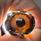 خاتم عقيق سليماني هندي طبيعي عين ورمش من العيار الثقيل