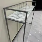طاوله مدخل حديد وخشب