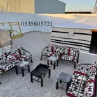 كراسي حديد الجلسات الخارجية طاولات