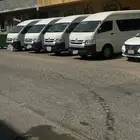 للإيجار باصات حديثة 15راكب عقود سنوي شهري شركات موسسات