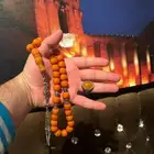مسباح مسكي طقم خواتم فضه سبح احجار كريمة اكسسوارات