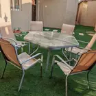 طاولة خارجيه من ست كراسي