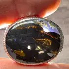 خاتم عقيق يماني مصور صريح صياغة يدوي