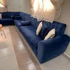 كنب للبيع اللون ازرق