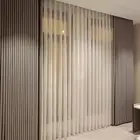 تفصيل ستائر ويفي خطين عازل و شيفون لينن