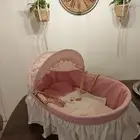 سلة بيبي لون زهري نظيفه جدا