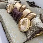 كنب مجلس كامل يكفي 13 نفر مع طاولات جانبية و الابجورات