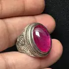 خاتم ياقوت تايلاندي فضة عيار 925