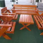 تفصيل جلسات خارجيه وكراسي خشب