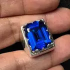 خاتم فضة صياغة المرايا فص اوبسيديان صقل مترش احترافي