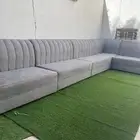 كنب حرف L ممتاز واسفنج ضغط عالي و ممتاز