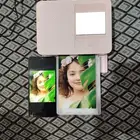 طابعة صور كانون 1500C لون وردي نضيفه استعمال خفيف