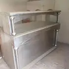طاوله بوفيه جديده طاوله استيل كبيره تكفي 3 انفر