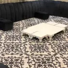 مجلس للبيع ( كنب تكايات و طاولات ارضيه و ستاير وفرشة ولوحه