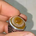 خاتم فضة عقيق سليماني هندي فلاور