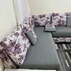 مجلس حرف L وطاولة ايكيا