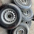 5 جنوط هلل جيب ربع مع كفرات صيني دعسة يوكهاما مقاس 750 16