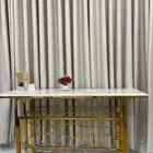 طاولات مداخل نظيفه فضي وذهبي