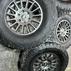 جنوط برايد 6 مسمار مع كفرات نص حجري ودواي مقاس 17