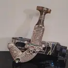 خنجر زراف مذهب عيار 21 قاطع وصف