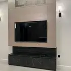 كنب و ديكور تلفزيون مع ادراج