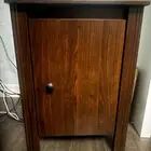 دولاب تسريحة 2 كمدينا . ايكيا . خشبي غامق . شبه ممتاز