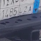 لوحة سيارة نقل تحمل اسم حروف امل البيع ب7000 شامله