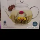 براد زجاجي فاخر مع سخان شمع زجاجي