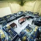 كراسي خارجية خشبي وحديد وجلسات شعبية