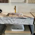 مغاسل رخام طبيعي . طاولات رخام طبيعي